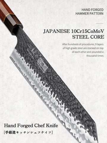 Mango Rosewood ergonómico de HOSHANHO para agarre estable.
