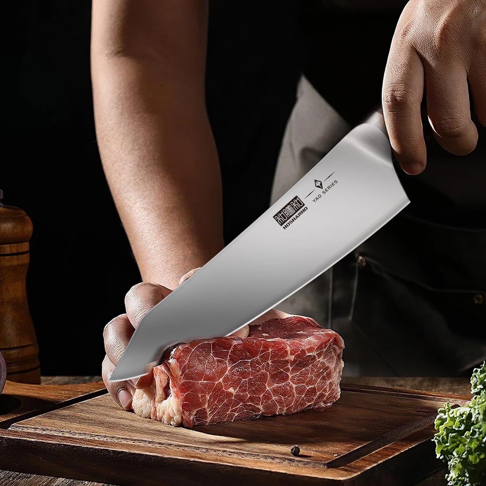 Cuchillo multiusos HOSHANHO 6 pulgadas, ahorro de utensilios para preparaciones rápidas.