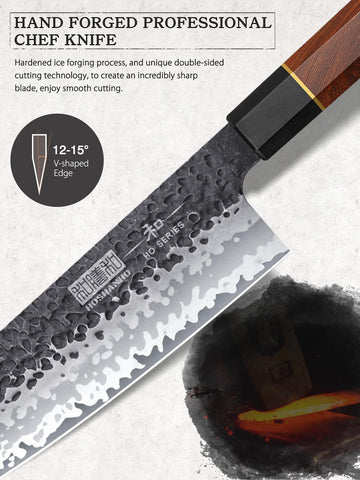 Cuchillo nakiri HOSHANHO para cortar verduras de hoja ancha con precisión