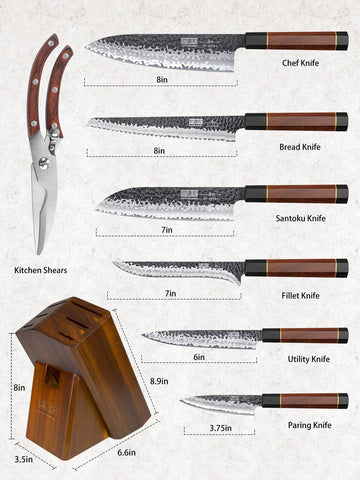 Cuchillo para pan HOSHANHO de 8 pulgadas, ideal para rebanar con facilidad