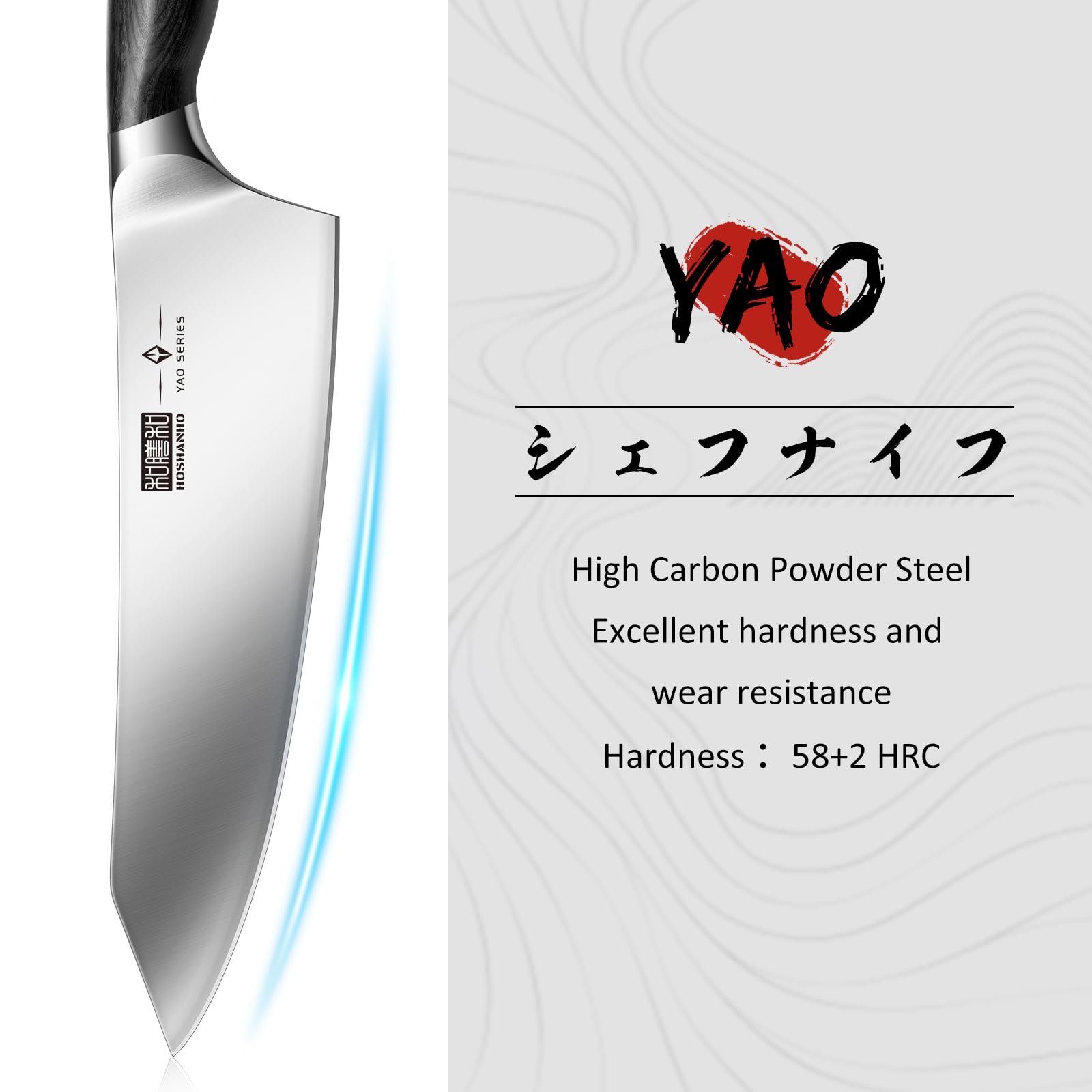 Cuchillo pan HOSHANHO 8 pulgadas, ideal para rebanar pan sin aplastar.