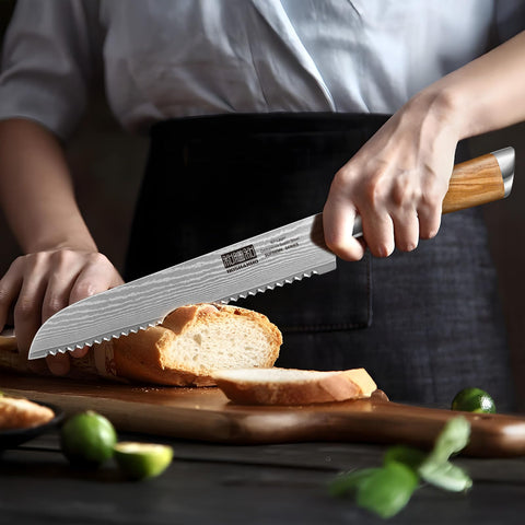 Uso diario en la cocina para pan y cortes precisos