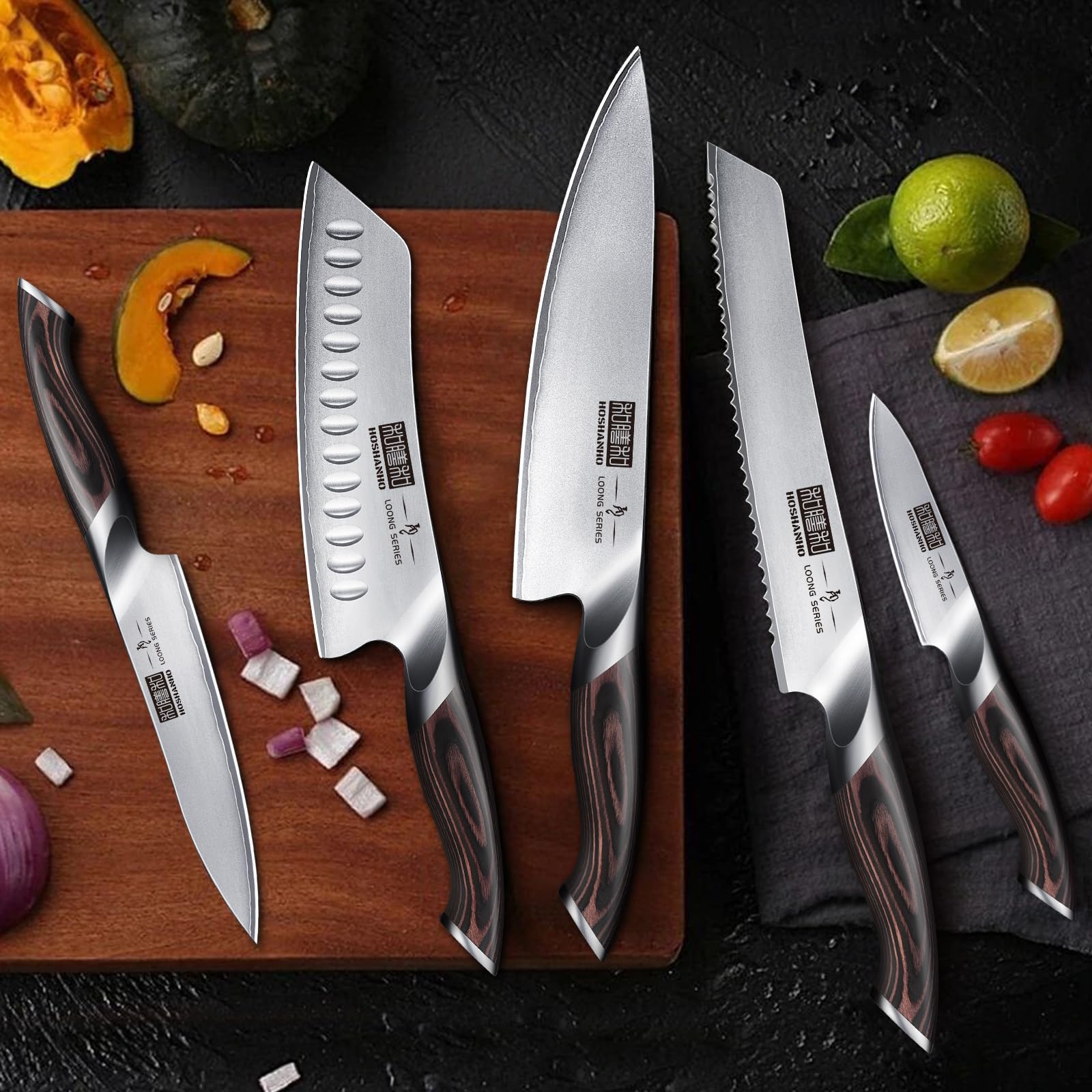 HOSHANHO cuchillo pelador 3.75 pulgadas, para pelar y trocear ingredientes.
