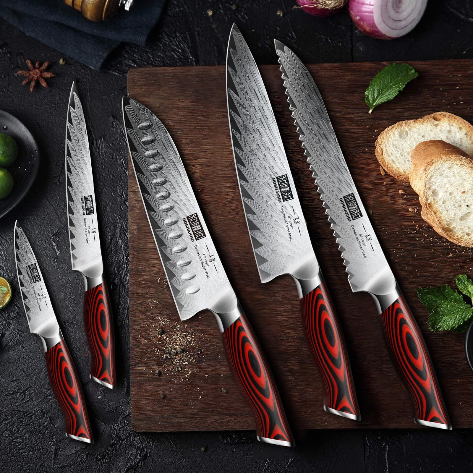 Cuchillo pelador HOSHANHO de 3,75 pulgadas para pelar con precisión.