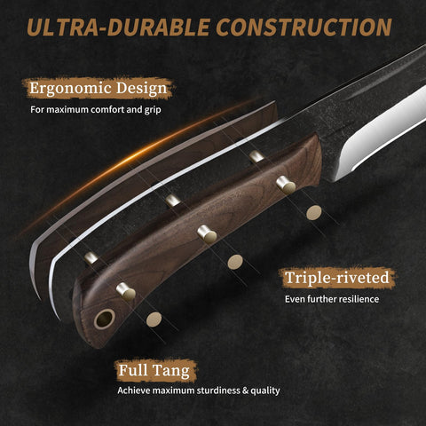 HOSHANHO cuchillo pelar 5 pulgadas, mango ergonómico para control.