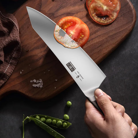 Cuchillo santoku HOSHANHO 7 pulgadas, versátil para verduras y carnes.