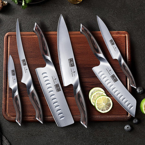 Cuchillo utilidad HOSHANHO de 6 pulgadas para cortes rápidos y versátiles.