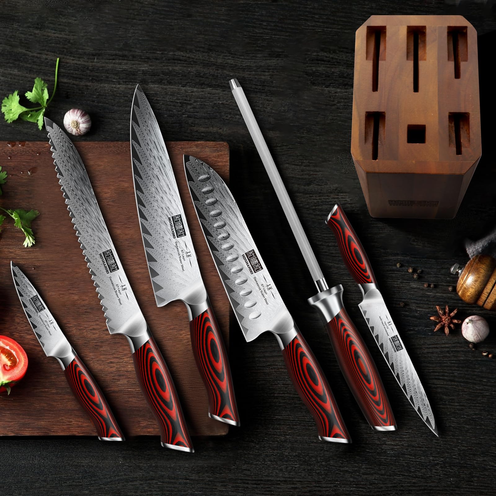 Cuchillo utilitario HOSHANHO de 6 pulgadas para tareas diarias de cocina.