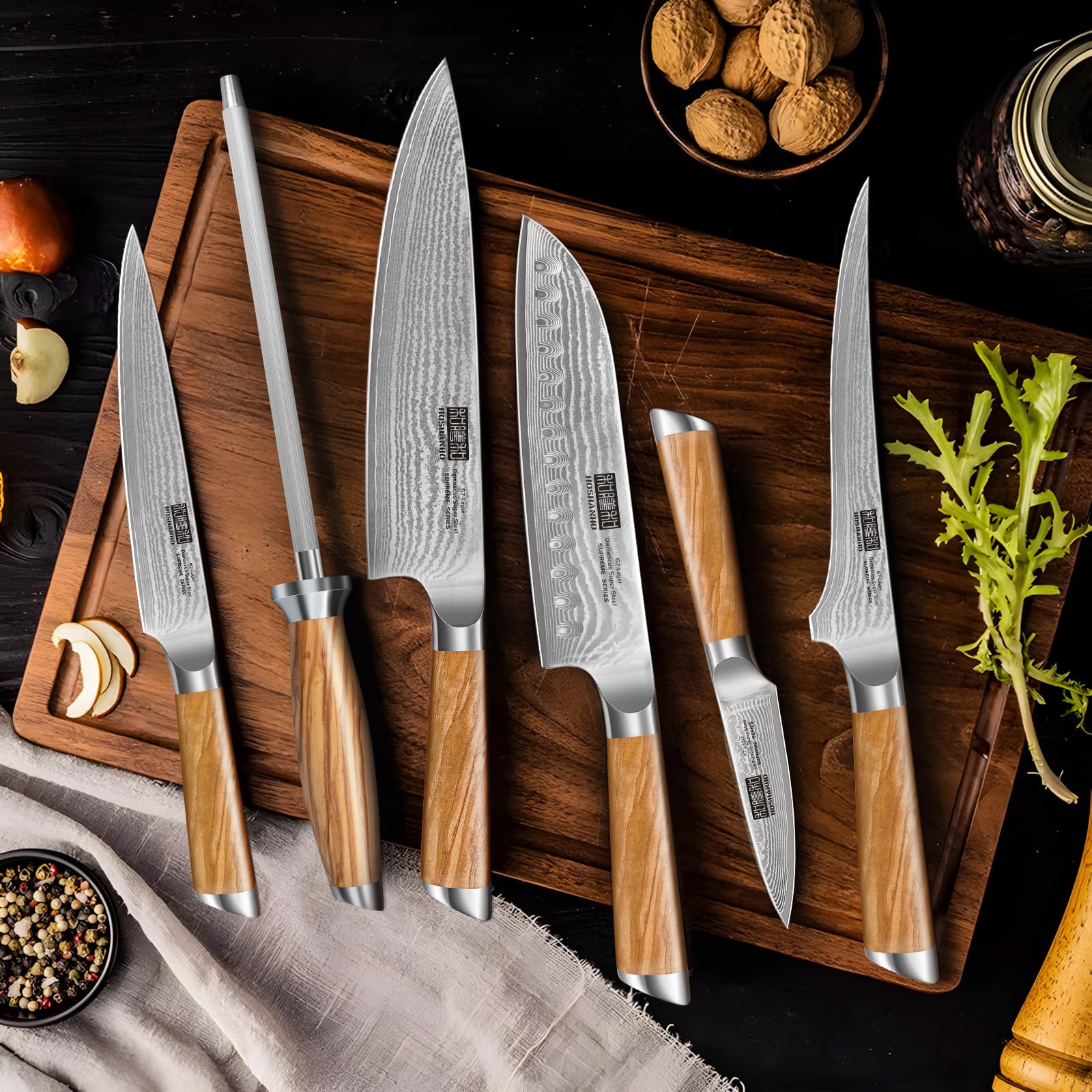 Cuchillo utilidad HOSHANHO 6 pulgadas ideal para tareas rápidas