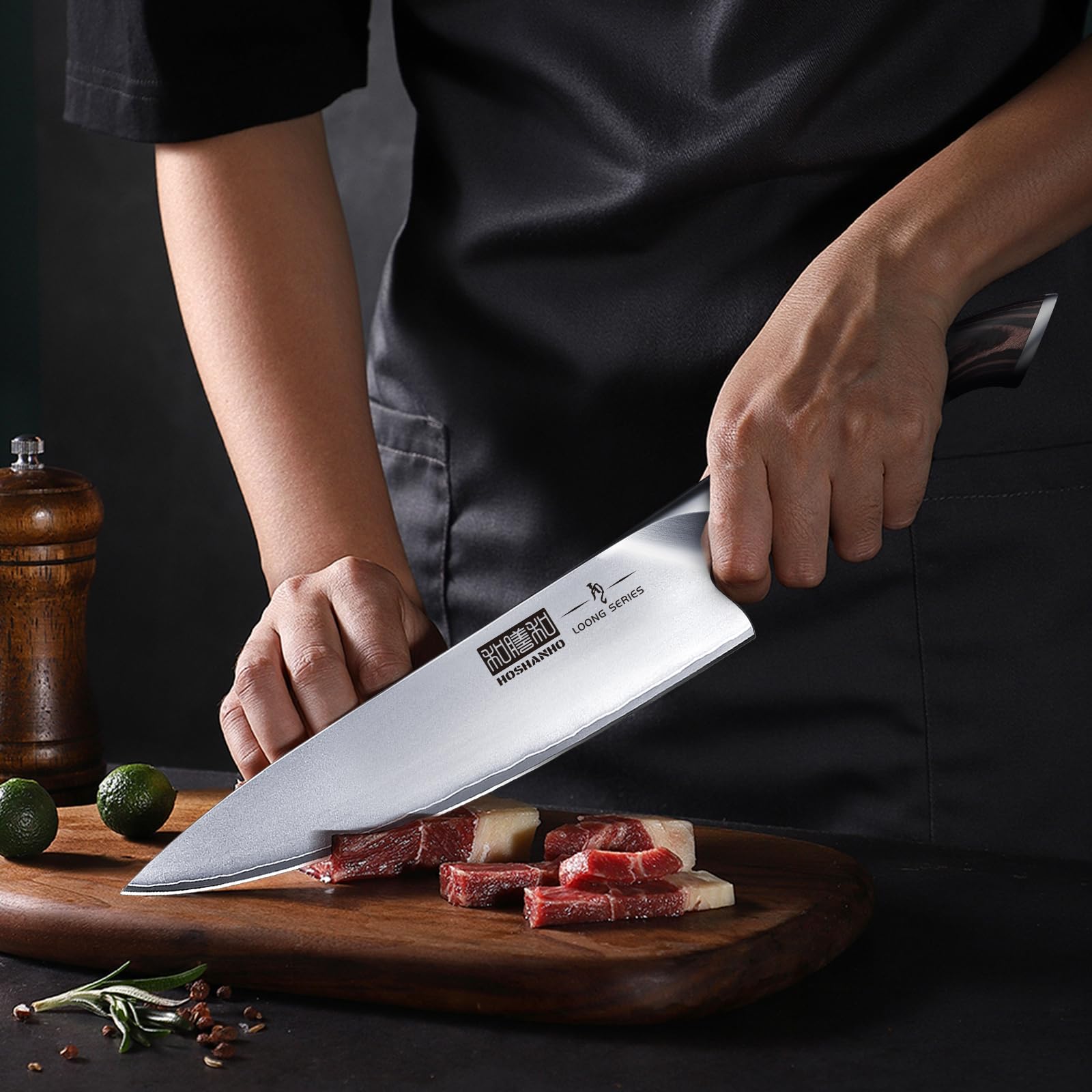 HOSHANHO cuchillo utilitario 6 pulgadas, perfecto para cortes secundarios.