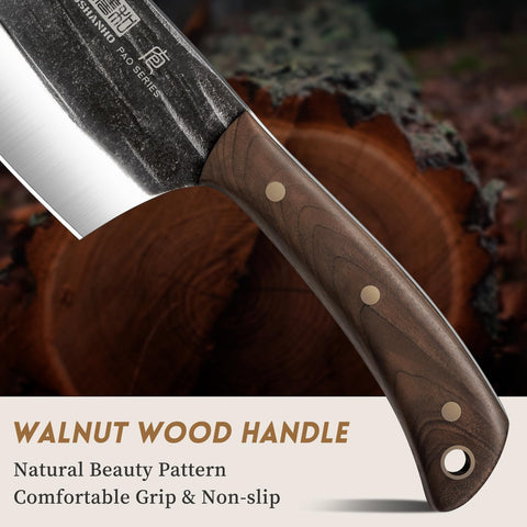 Cuchillo vikingo HOSHANHO para cortes amplios y rápidos en la cocina.