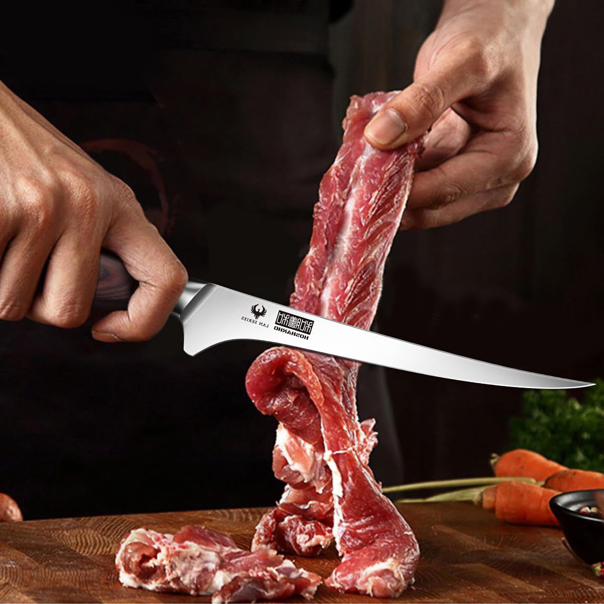 Hoja HOSHANHO con durabilidad y resistencia a la corrosión.