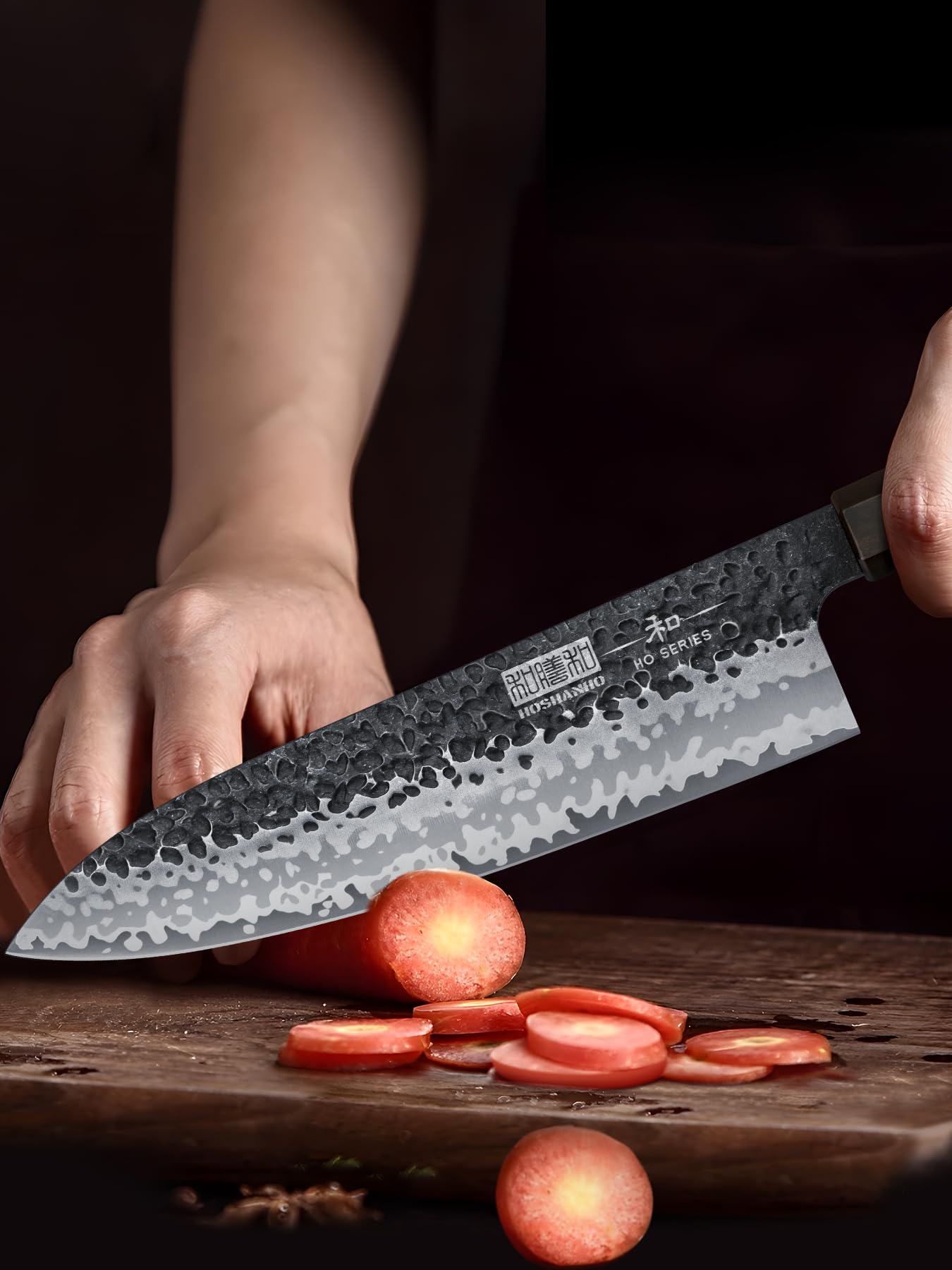 HOSHANHO Gyuto forjado a mano, artesanía tradicional
