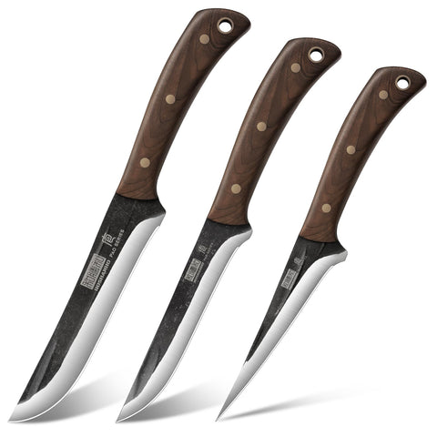 Cuchillos HOSHANHO: conjunto 3 piezas para cortar carne con precisión.