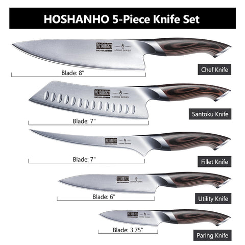 Cuchillo utilidad HOSHANHO de 6 pulgadas para tareas diarias en la cocina