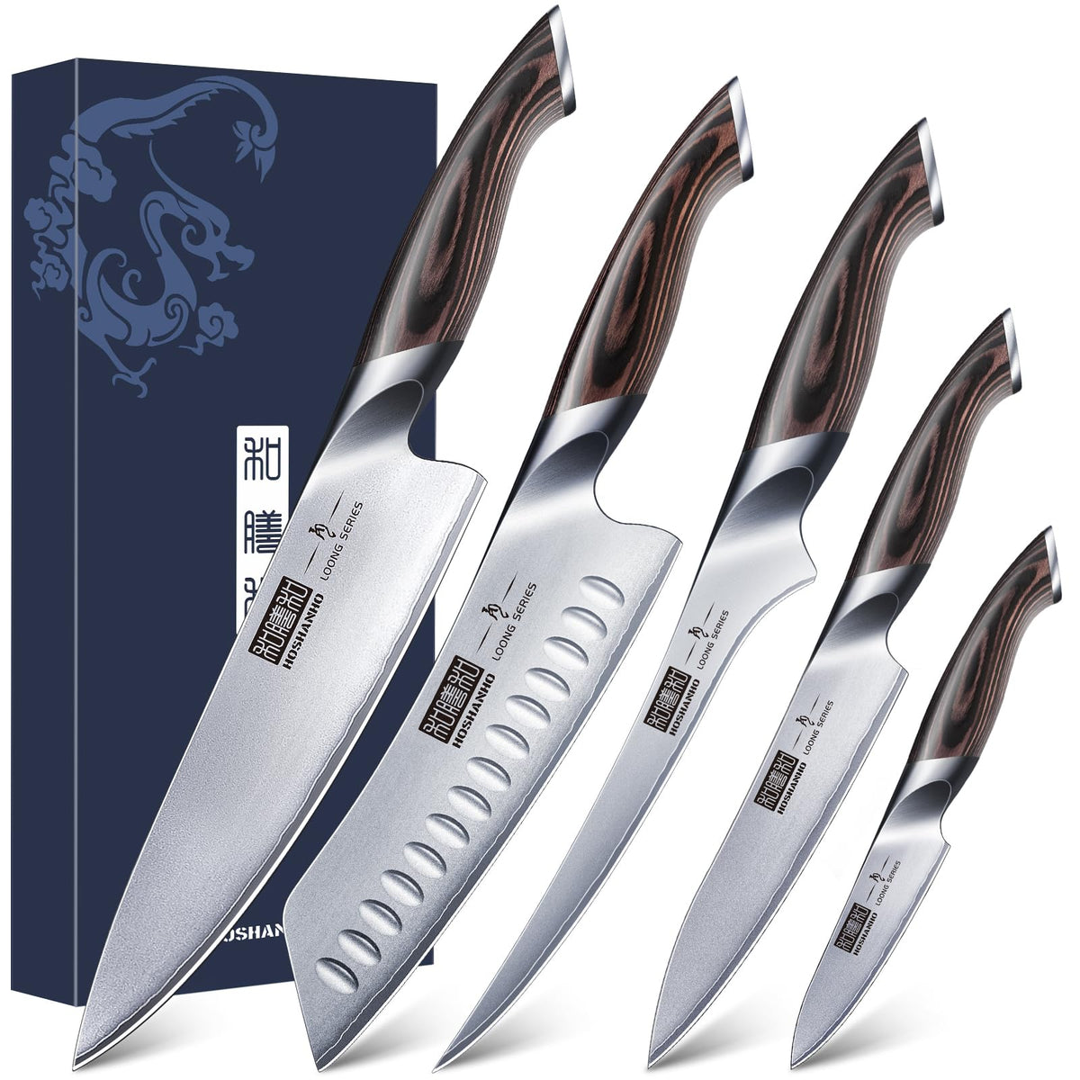 Cuchillo chef HOSHANHO de 8 pulgadas para cortar carnes y verduras con precisión