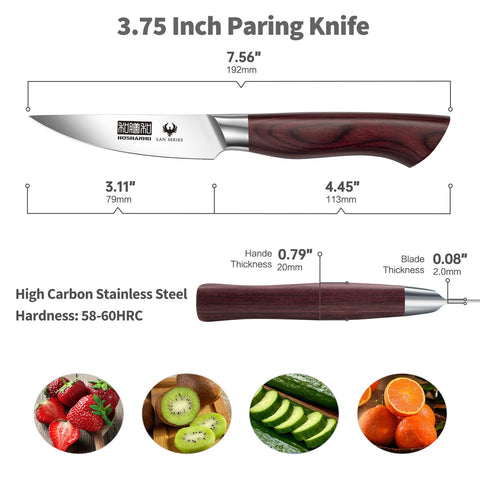 Mango de madera ergonómico HOSHANHO LAN para agarre cómodo y seguro