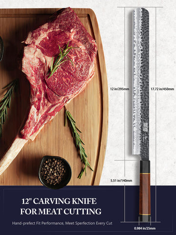 Mango ergonómico de HOSHANHO con caoba y G10 para agarre cómodo y duradero