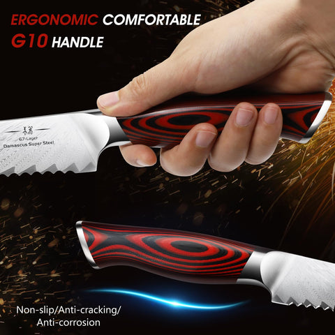 Mango G10 ergonómico de HOSHANHO para un agarre cómodo y seguro.