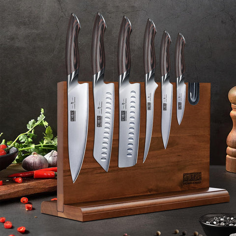 Mango Pakkawood ergonómico HOSHANHO para agarre cómodo y duradero.