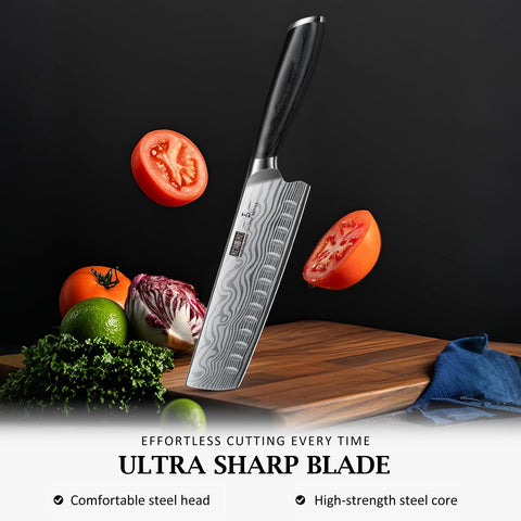 Nakiri HOSHANHO con enfriamiento por nitrógeno para filo estable