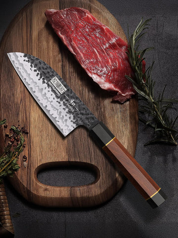 Cuchillo HOSHANHO Santoku 5p corte de vegetales con filo estable
