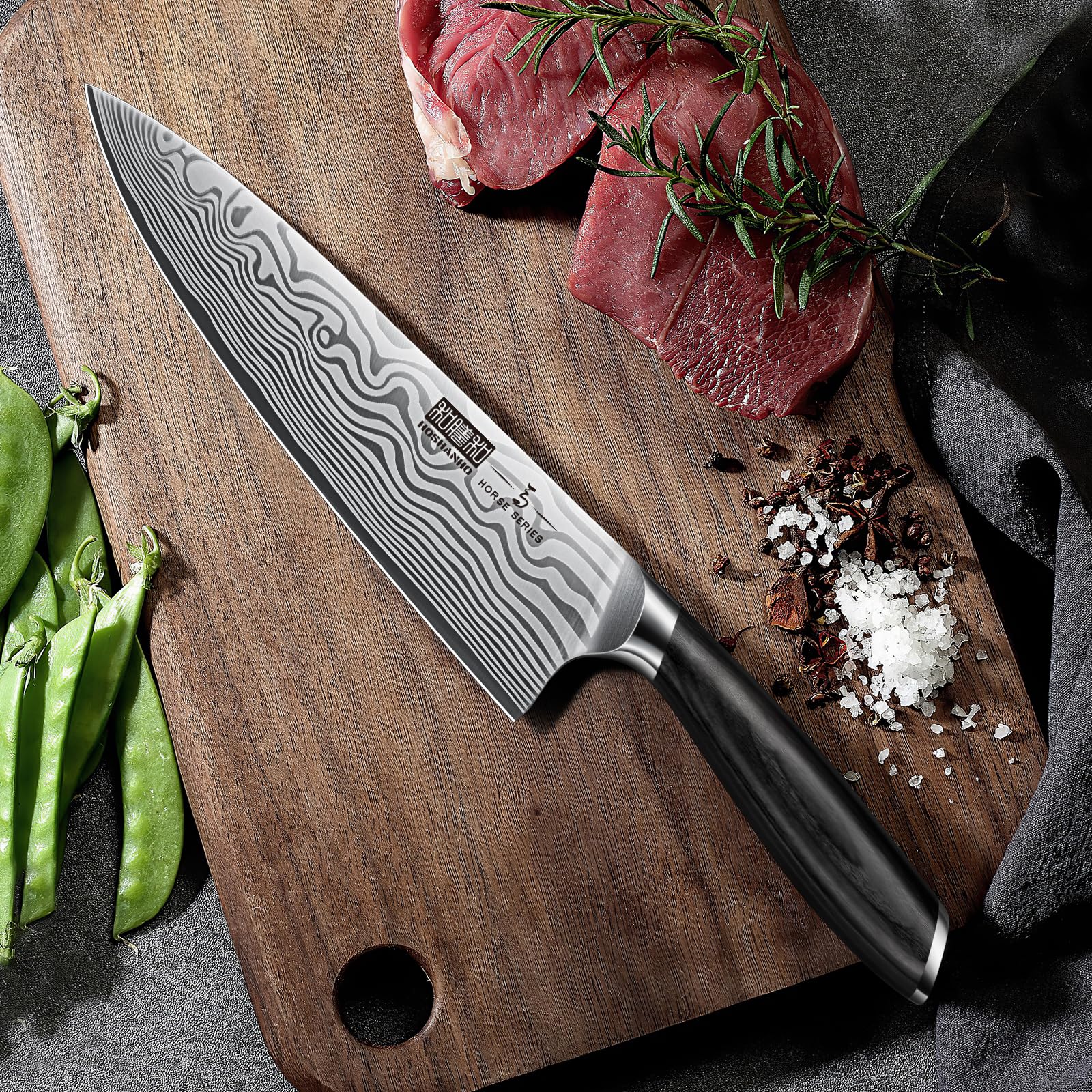 Uso diario en la cocina: picar, rebanar y trocear con HOSHANHO.