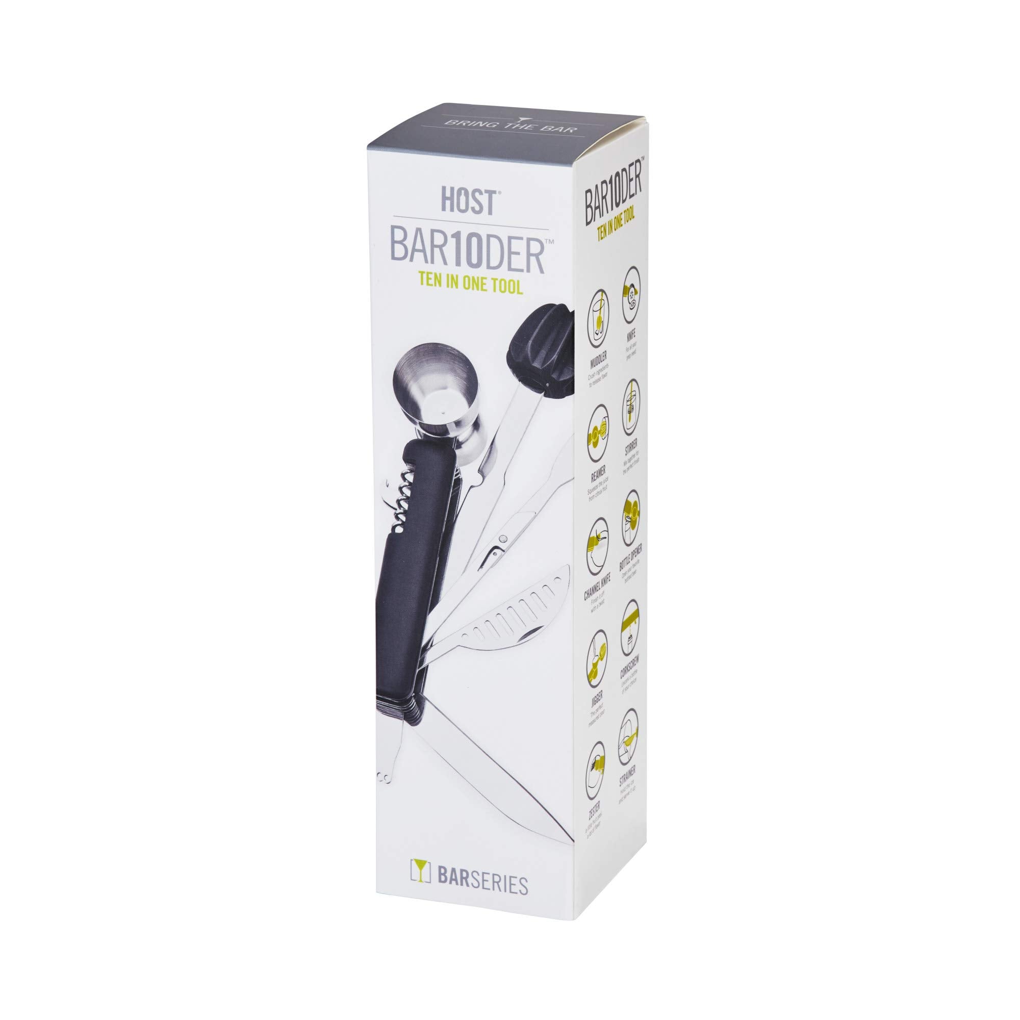 Host abrebotellas y cuchillo canal para servicio exterior