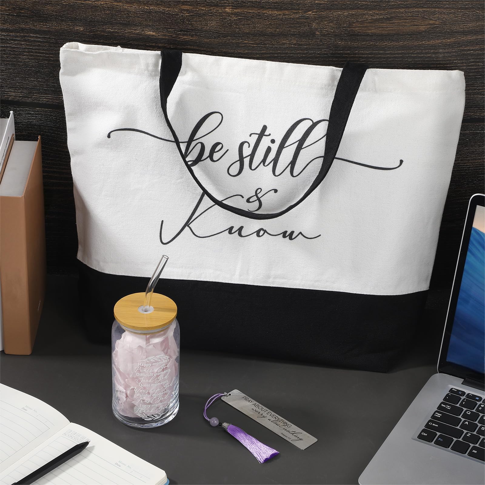 Bolsa de mano Hosuly con versículos bíblicos para regalar.