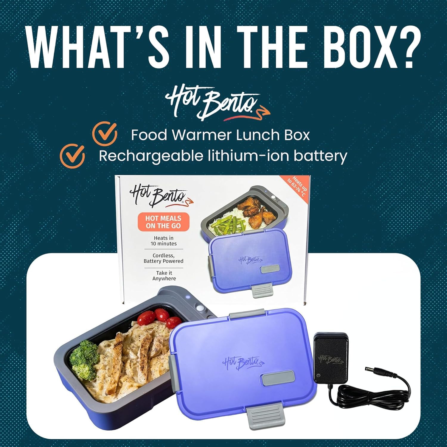 Hot Bento: uso diario en oficina o viaje facilita una alimentación preparada