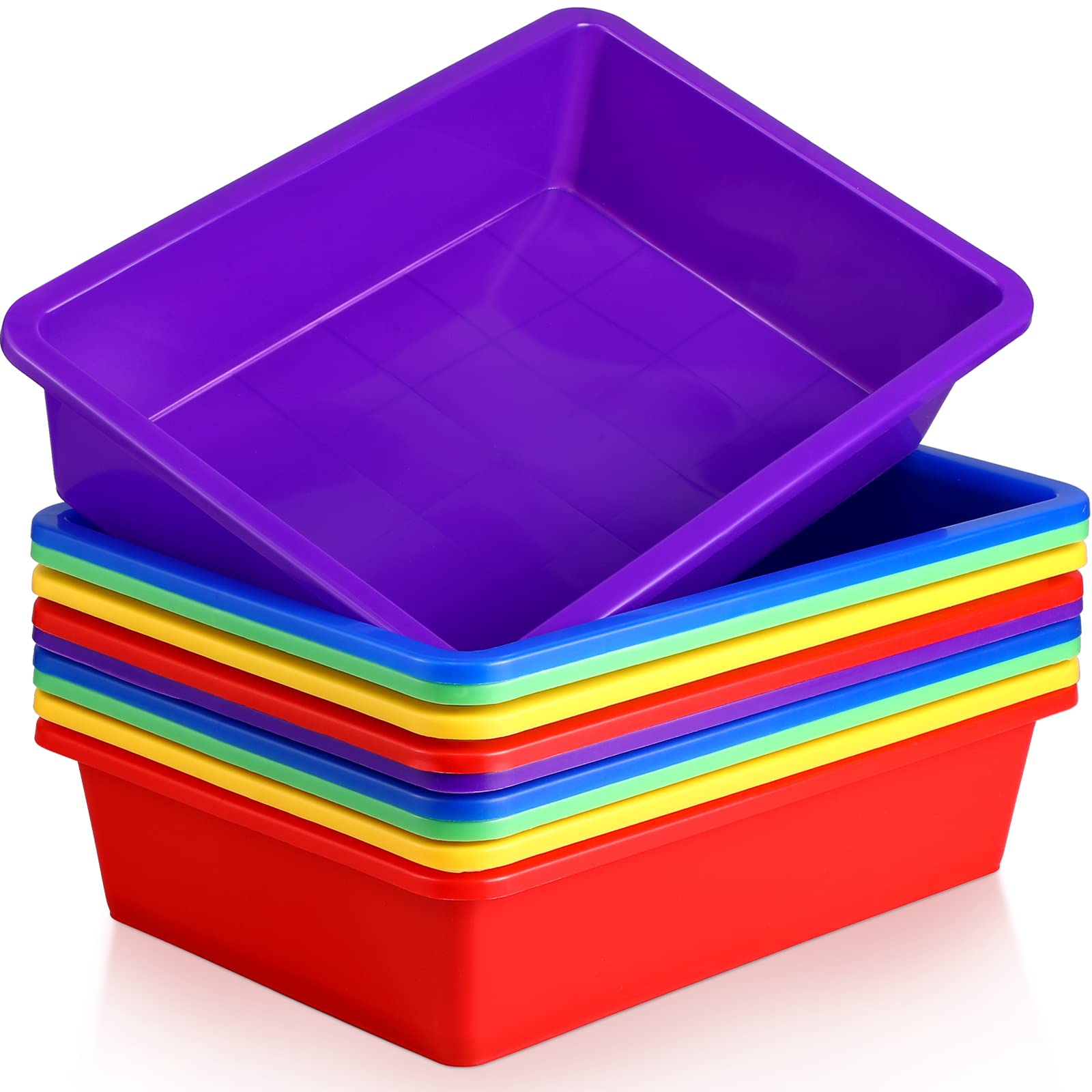 Bandejas planas Hoteam conjunto diez: ideal para organizar papeles y suministros.