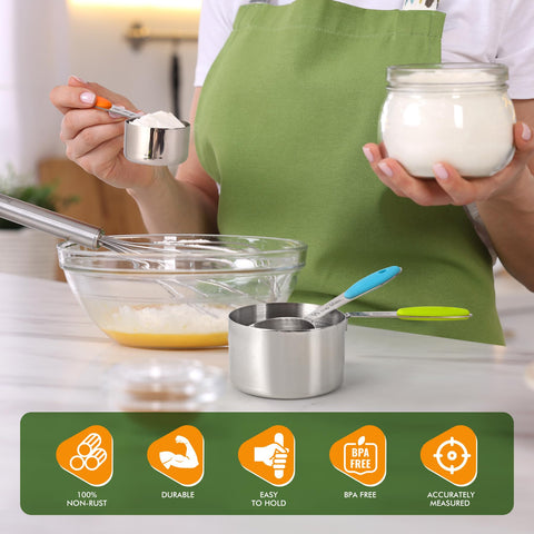 Diseño apilable HOTEC para ahorrar espacio en la cocina.
