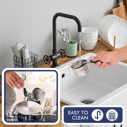HOTEC diseño apilable que optimiza el almacenamiento en la cocina.