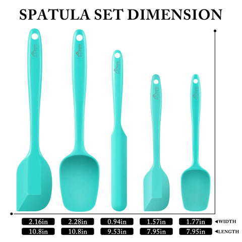 HOTEC espátula mediana de silicona, ideal para cocinar y remover sin pegar.
