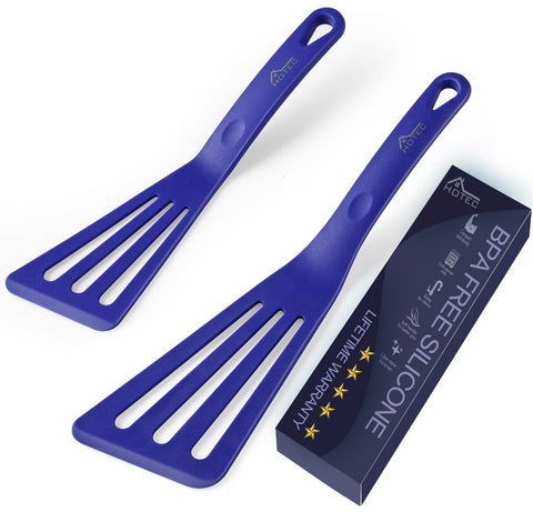 Espátula HOTEC de silicona para pescado, 12 pulgadas, ideal para voltear filetes sin dañar