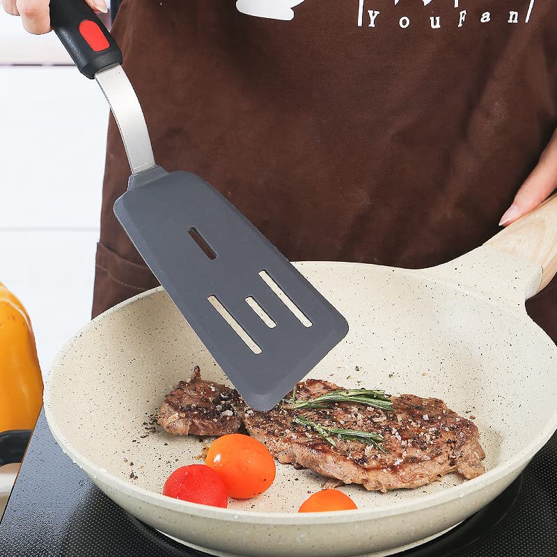 Espátula HOTEC con mango ergonómico, agarre cómodo durante cocción