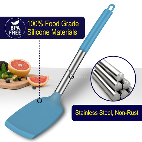 HOTEC mango de acero inoxidable para mayor control al cocinar