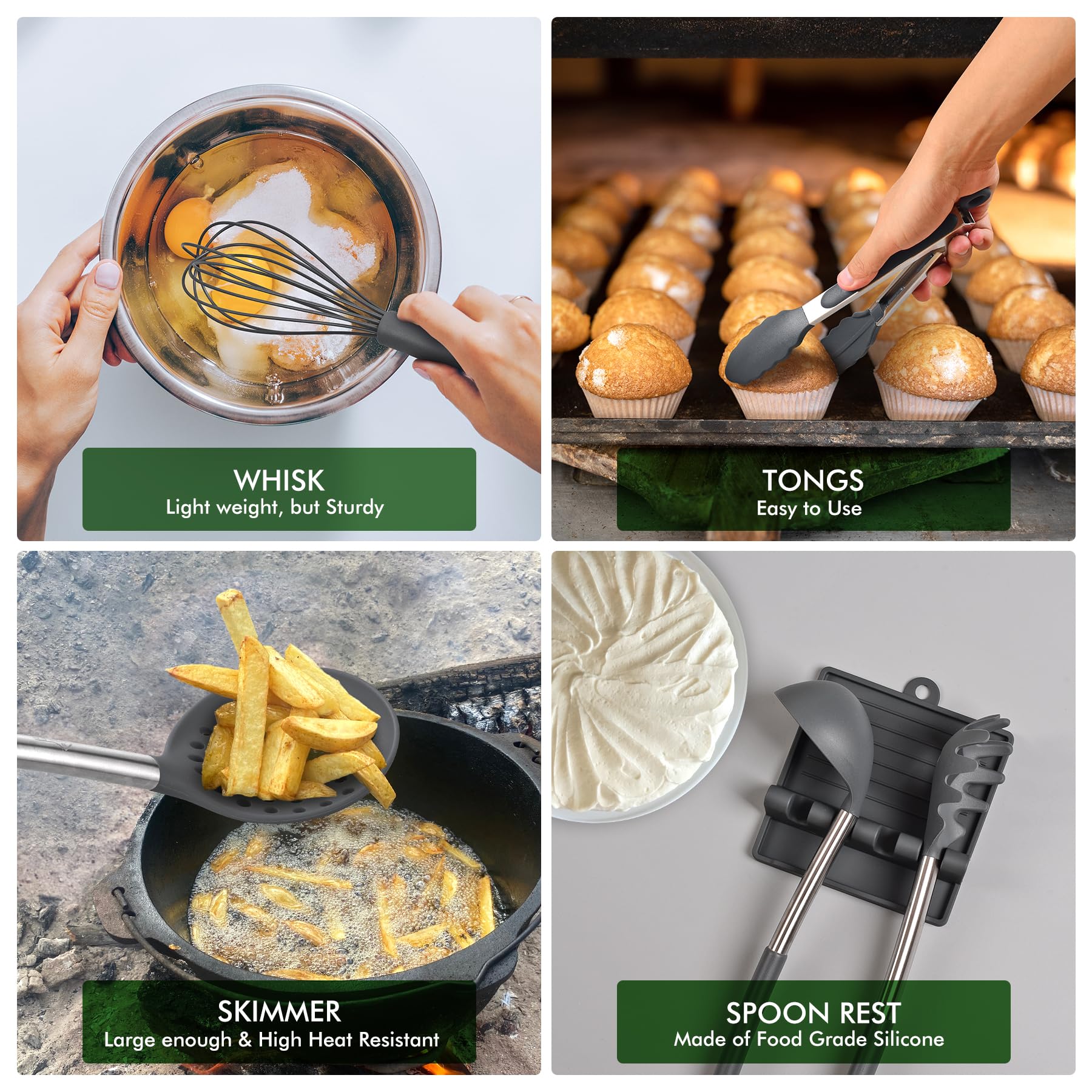 HOTEC pala para pasta gris para servir