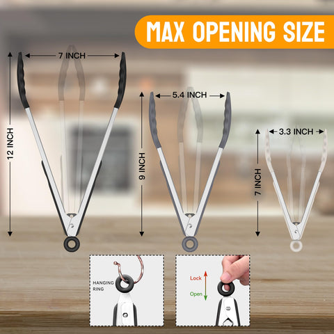 HOTEC Pinzas con lazo para colgar, ahorro de espacio en la cocina.