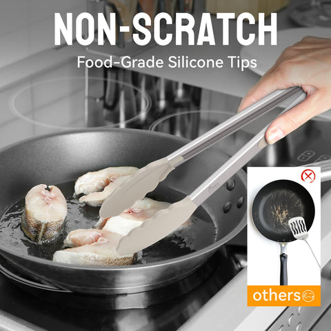 Pinzas HOTEC con mango ergonómico y silicona para control