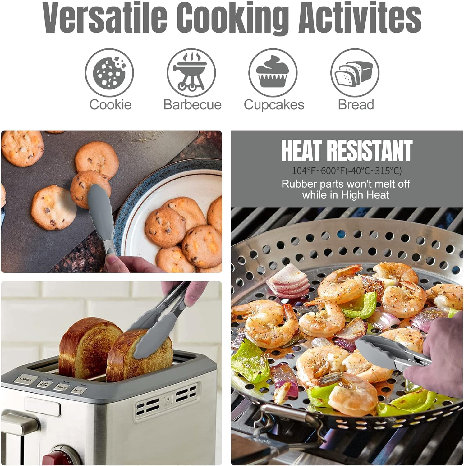 Pinzas Hotec mini para servir ensaladas y tapas con delicadeza