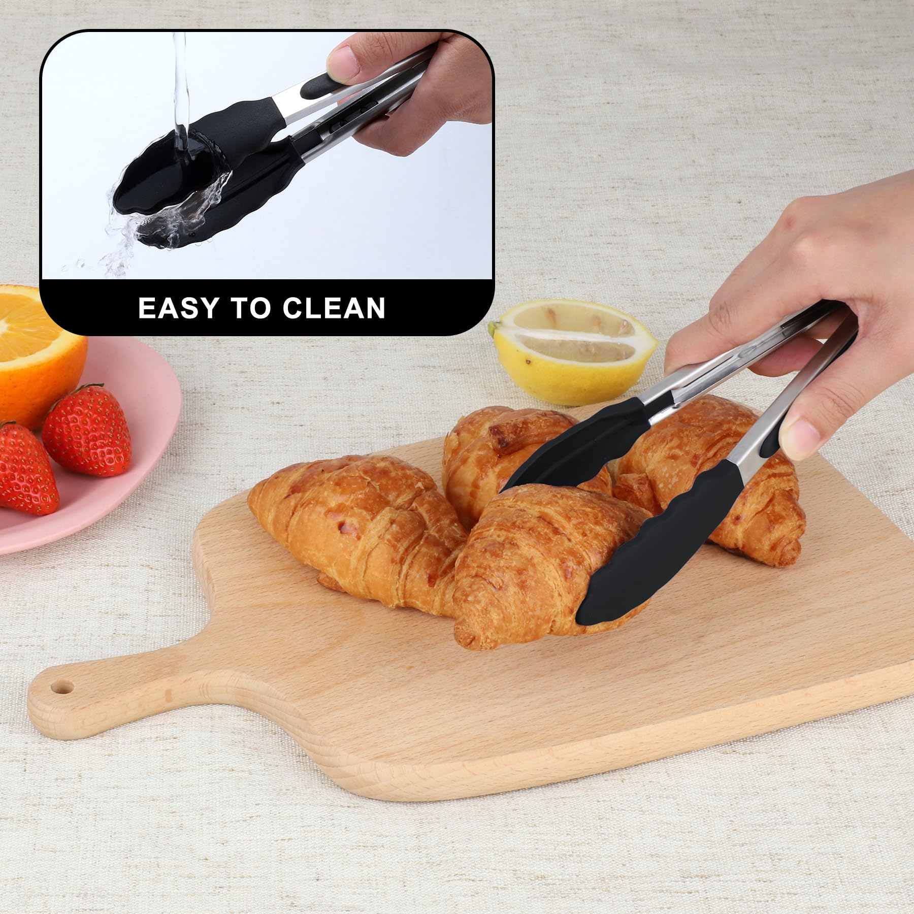 Pinzas HOTEC mini para buffet, porciones elegantes en mesa