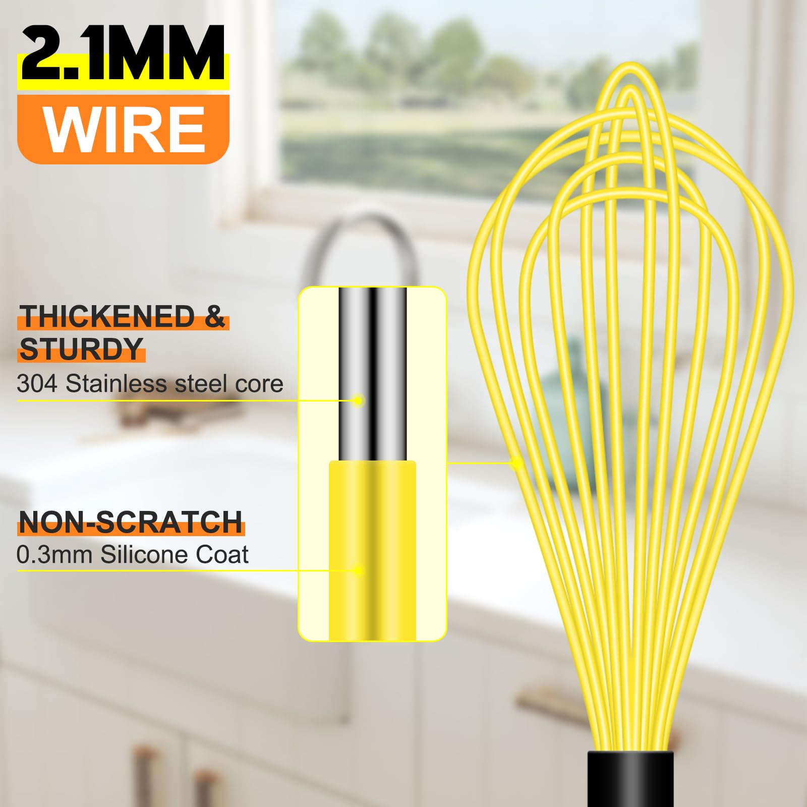 HOTEC varillas silicona 8 pulgadas aptas para salsas