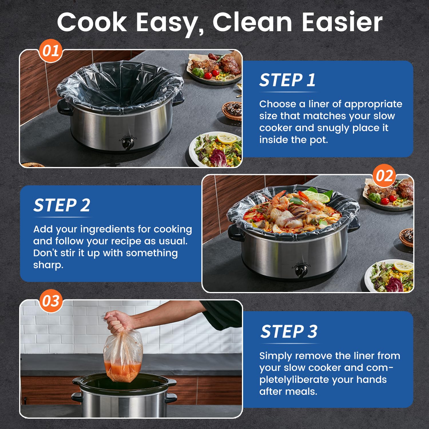 Hotensil ideal para cocinar dos platos a la vez usando dos forros.