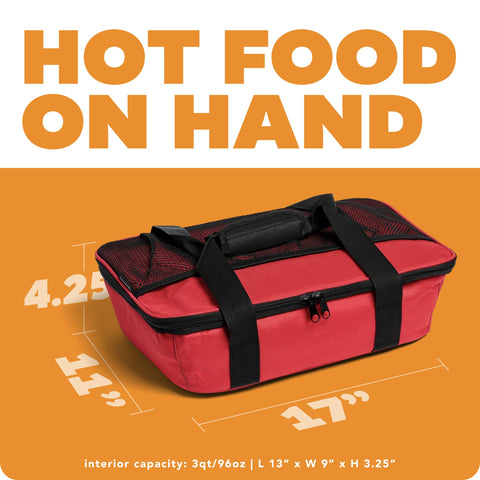 HOTLOGIC Max Large es compatible con variados contenedores para comidas.