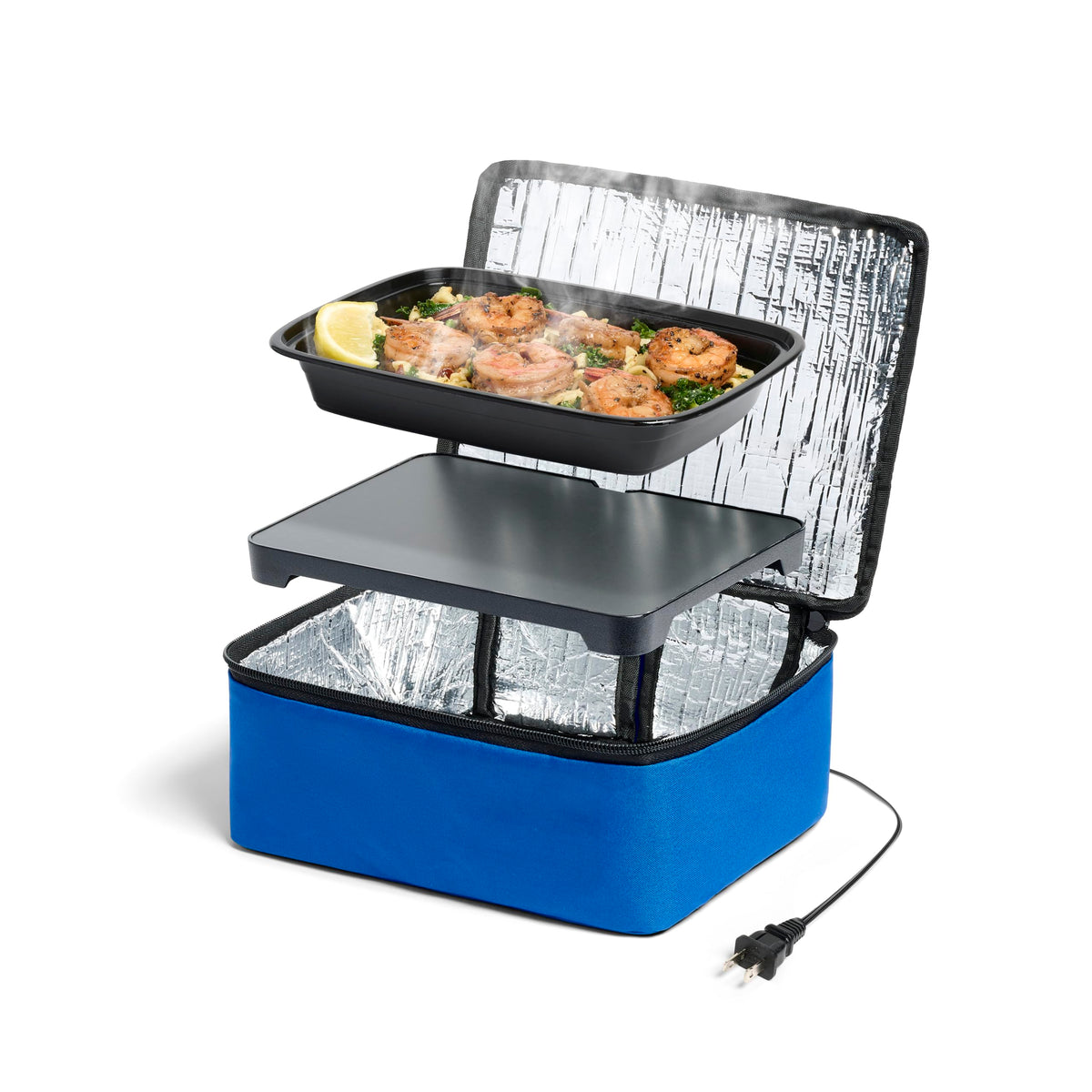 HOTLOGIC Mini almuerzo portátil encendido mantiene la comida caliente durante el día.