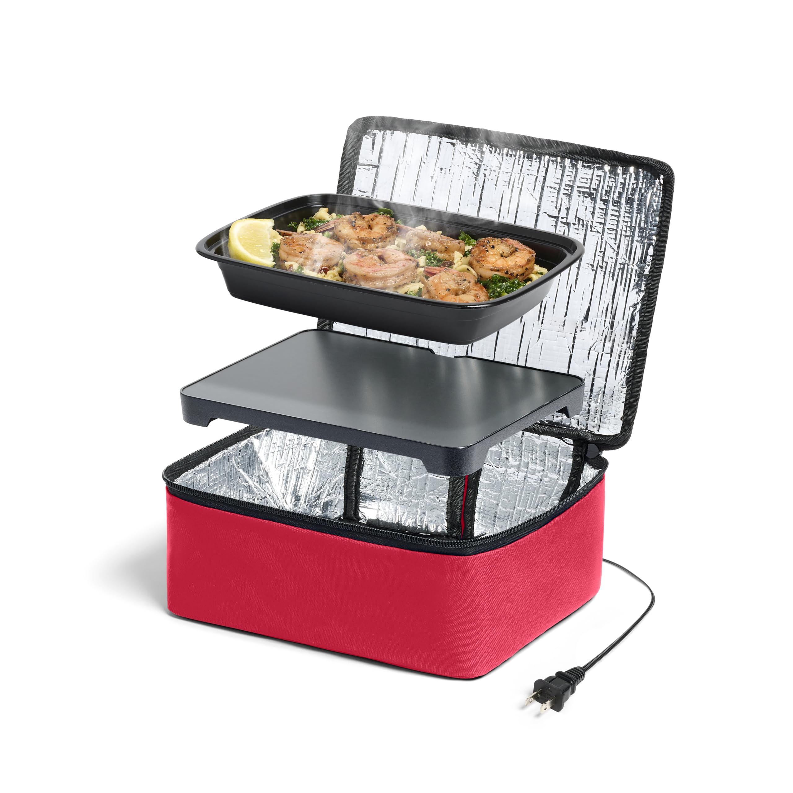 HOTLOGIC Mini lonchera calor frente: cocina rápida para almuerzo.