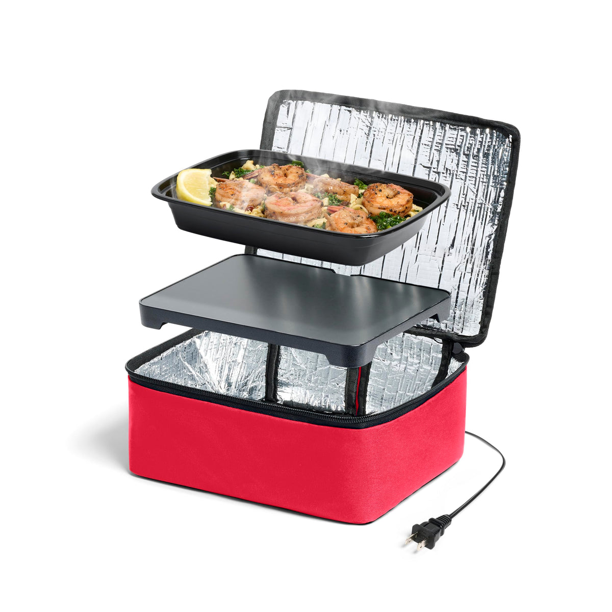 HOTLOGIC Mini lonchera calor frente: cocina rápida para almuerzo.