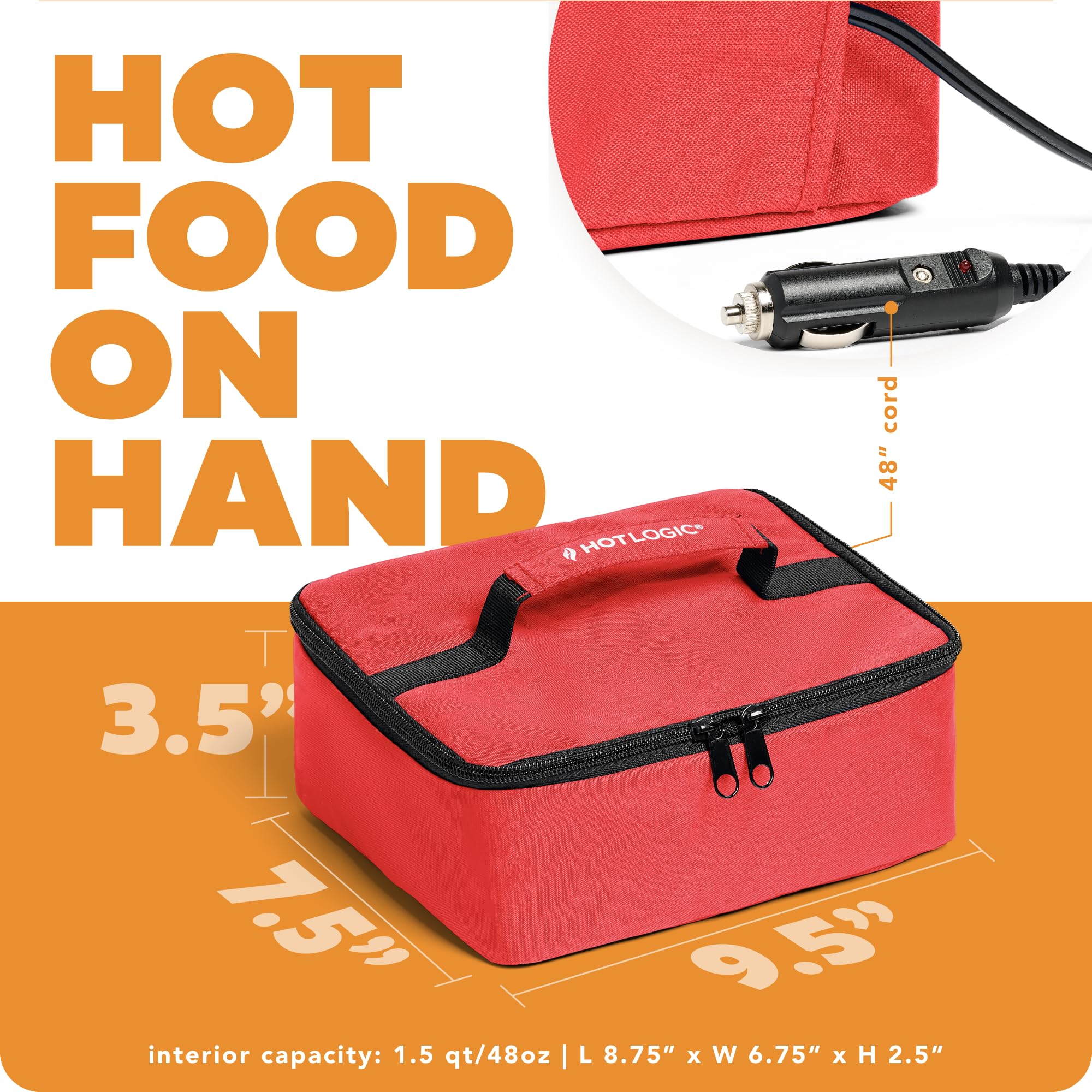 HOTLOGIC Mini uso para trabajo: mantiene la comida caliente durante el día.