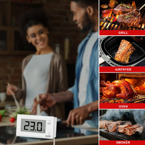 Hotloop sonda de acero inoxidable para uso duradero y sabor neutro en la carne.
